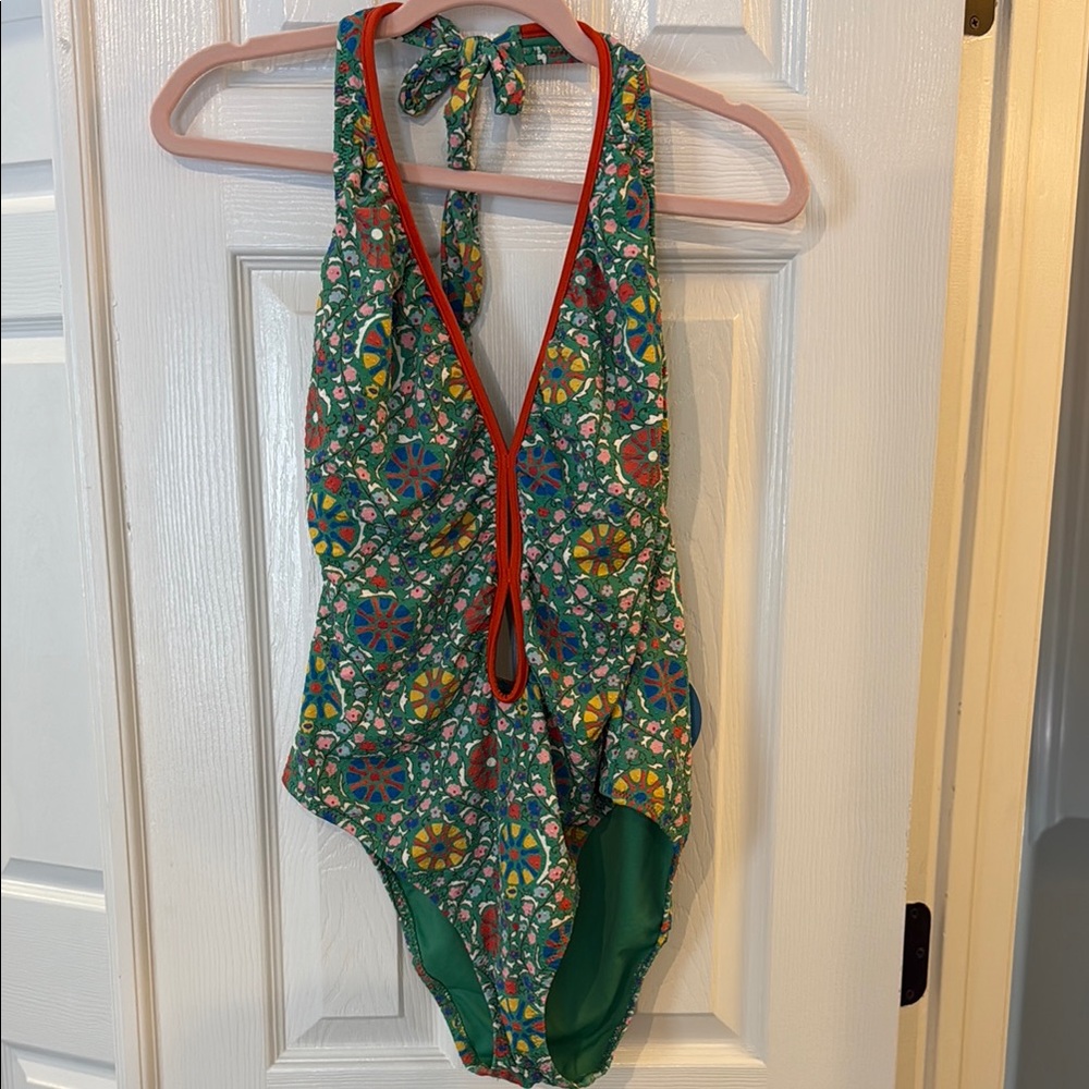 RHODE Multicolor Patterned One Piece Swimsuit